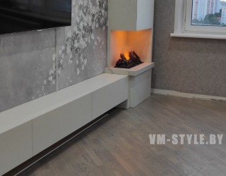 Гостиная с камином