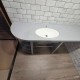 Тумба со столешницей и раковиной из акрилового камня Staron